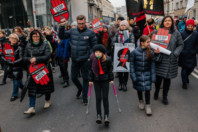 Czarny Piątek na ulicach Warszawy